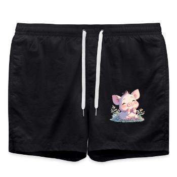 Cochon Cochon - Short de bain - noir - Devant - AI Model Male 185 light (185cm)