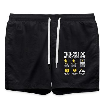 Football - Short de bain - noir - Devant - AI Model Male 185 light (185cm)