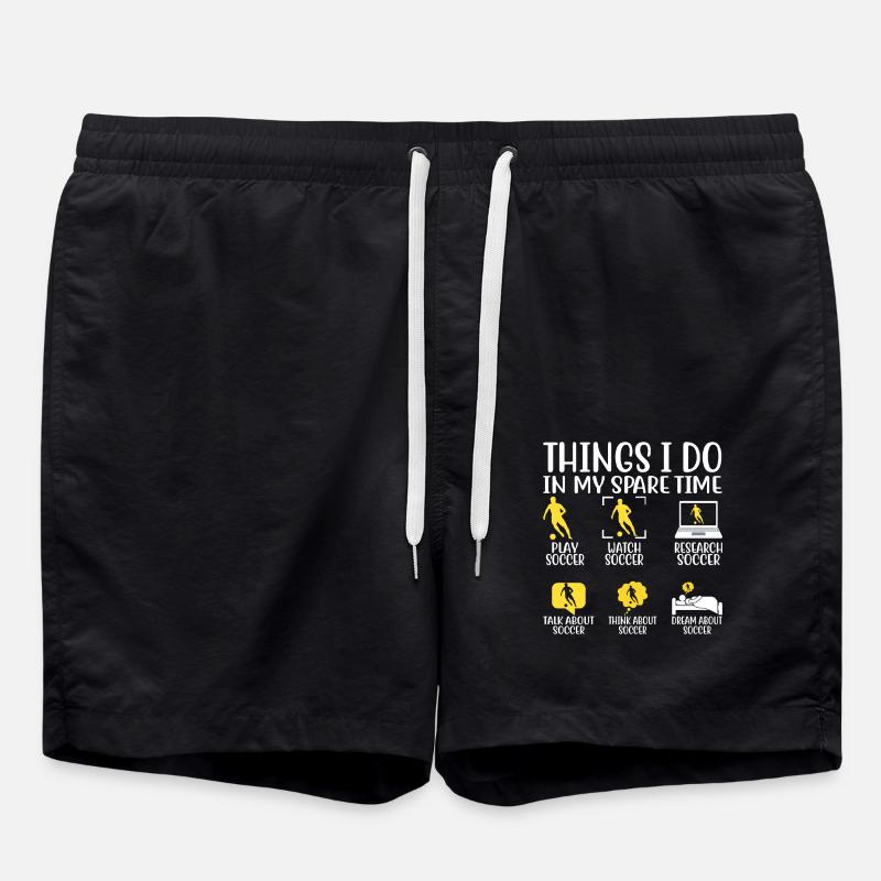 Soccer - Swim Trunks - black
