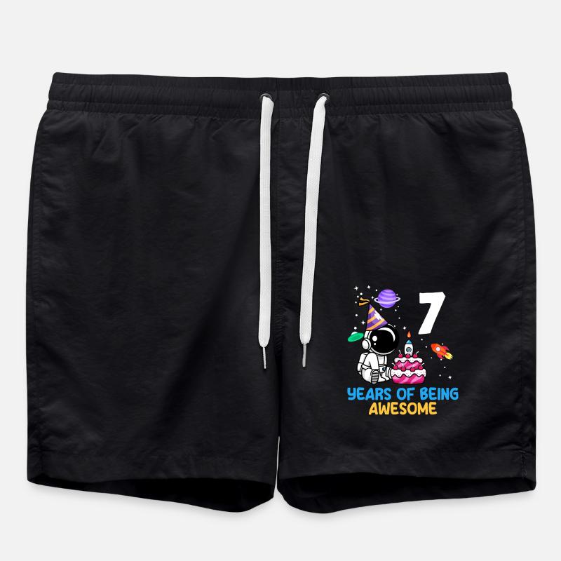 7 Years of Space Adventure - Swim Trunks - black