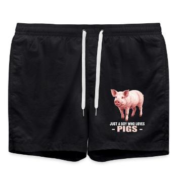 Cochon Cochon - Short de bain - noir - Devant - AI Model Male 185 light (185cm)