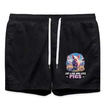 Cochon Cochon - Short de bain - noir - Devant - AI Model Male 185 light (185cm)