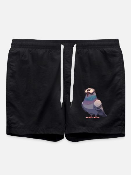 Tauben Taube - Badeshorts - Schwarz