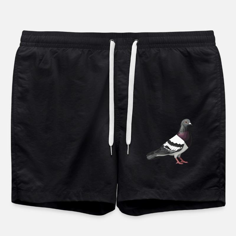 Tauben Taube - Badeshorts - Schwarz