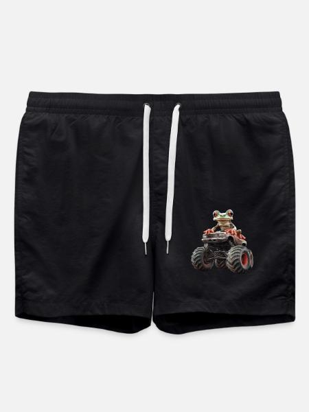 Frosch - Badeshorts - Schwarz