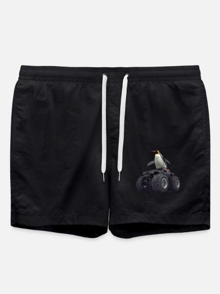 Pinguin - Badeshorts - Schwarz