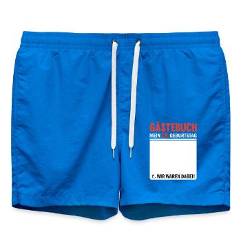 18 Geburtstag Gästebuch Wir Waren Dabei - Badeshorts - Cobalt blue - Vorne
