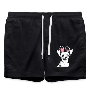 Chien Lapin Chihuahua - Short de bain - noir - Devant - AI Model Male 185 light (185cm)