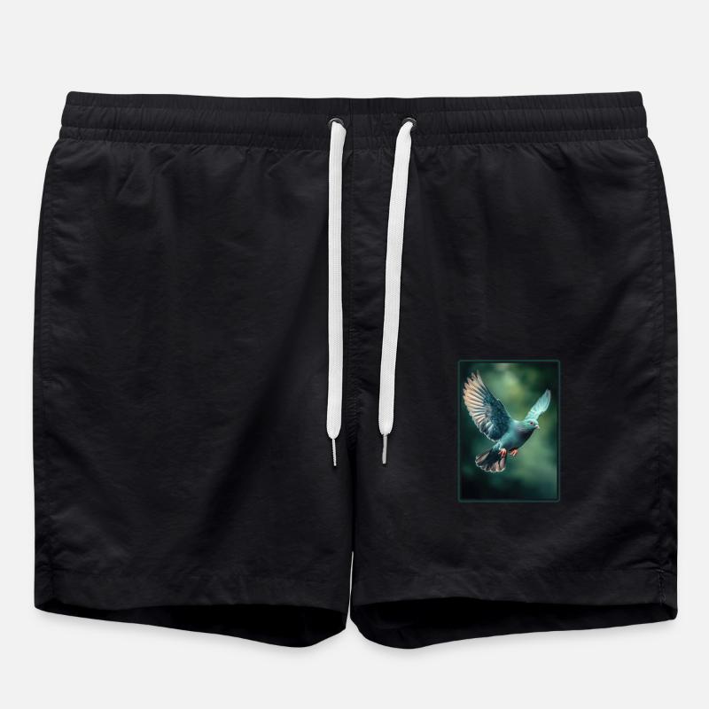Tauben Taube - Badeshorts - Schwarz