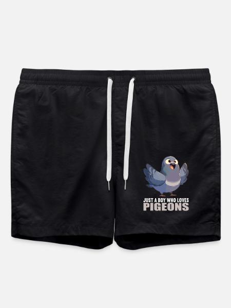 Tauben Taube - Badeshorts - Schwarz