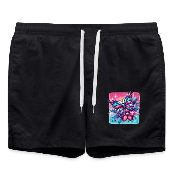 Peinture au diamant Artiste Papillon Peinture au diamant - Short de bain - noir - Devant - AI Model Male 185 light (185cm)