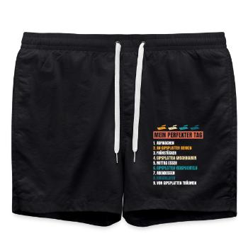 Trockenbau Trockenbauer Trockenbaumonteur Geschenk - Badeshorts - Schwarz - Vorne - AI Model Male 185 light (185cm)