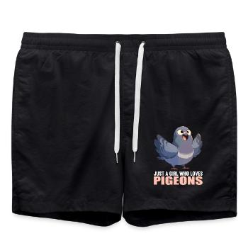 Pigeons Pigeon - Swim Trunks - black - Front - AI Model Male 185 light (185cm)