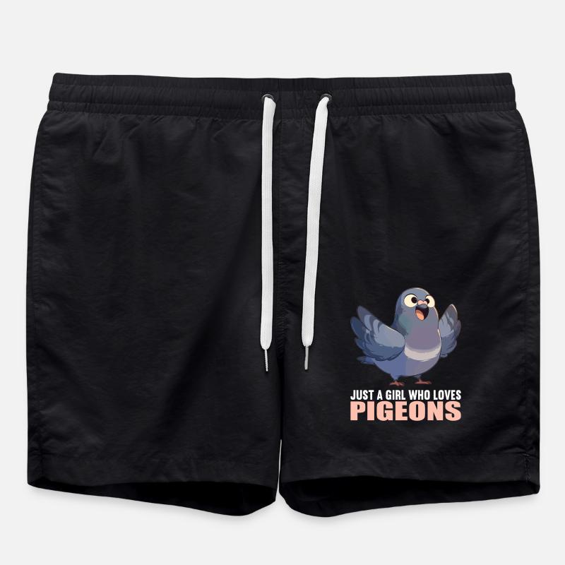 Tauben Taube - Badeshorts - Schwarz