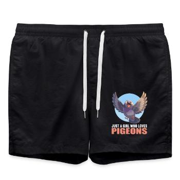 Pigeons Pigeon - Swim Trunks - black - Front - AI Model Male 185 light (185cm)