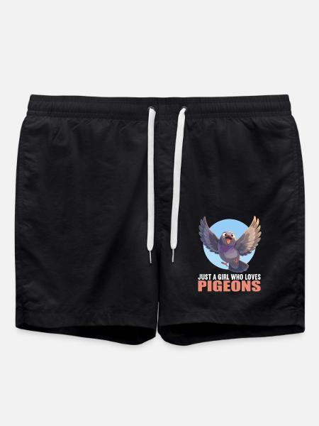 Tauben Taube - Badeshorts - Schwarz
