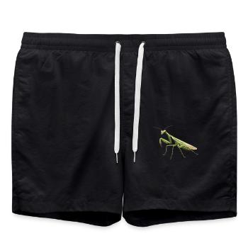 Gottesanbeterinnenen Gottesanbeterin - Badeshorts - Schwarz - Vorne - AI Model Male 185 light (185cm)