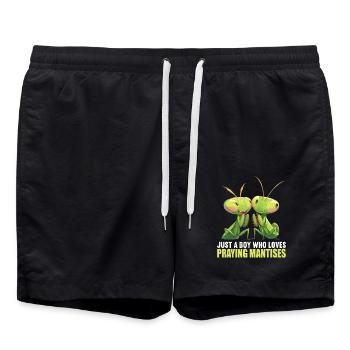 Gottesanbeterinnenen Gottesanbeterin - Badeshorts - Schwarz - Vorne - AI Model Male 185 light (185cm)
