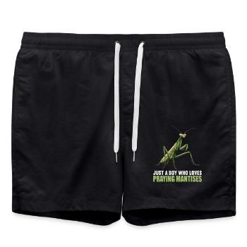 Gottesanbeterinnenen Gottesanbeterin - Badeshorts - Schwarz - Vorne - AI Model Male 185 light (185cm)