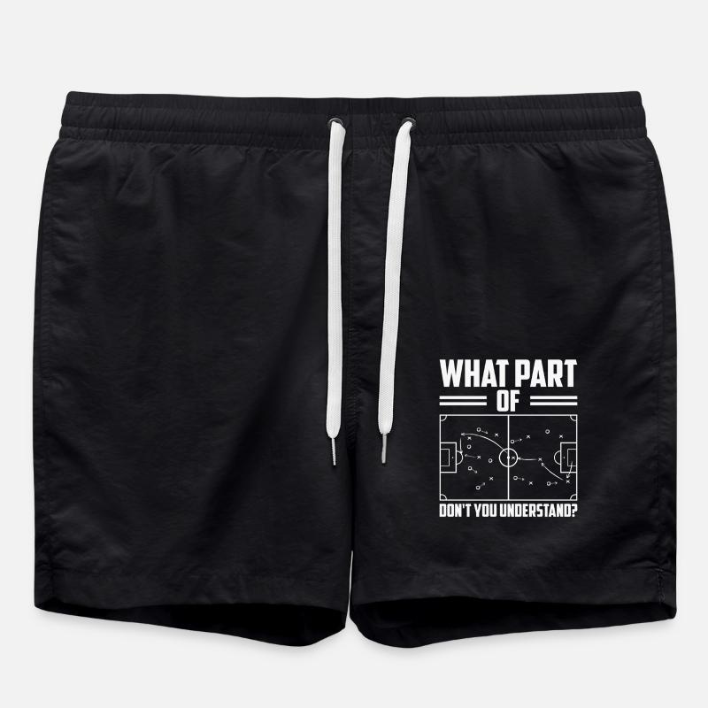 Fußball - Badeshorts - Schwarz