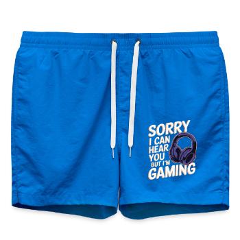 Désolé, je peux vous entendre mais je joue jeu gamer - Short de bain - cobalt blue - Devant