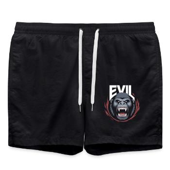 Evil Strong Gorilla Wild Animal Force Gym - Short de bain - noir - Devant - AI Model Male 185 light (185cm)