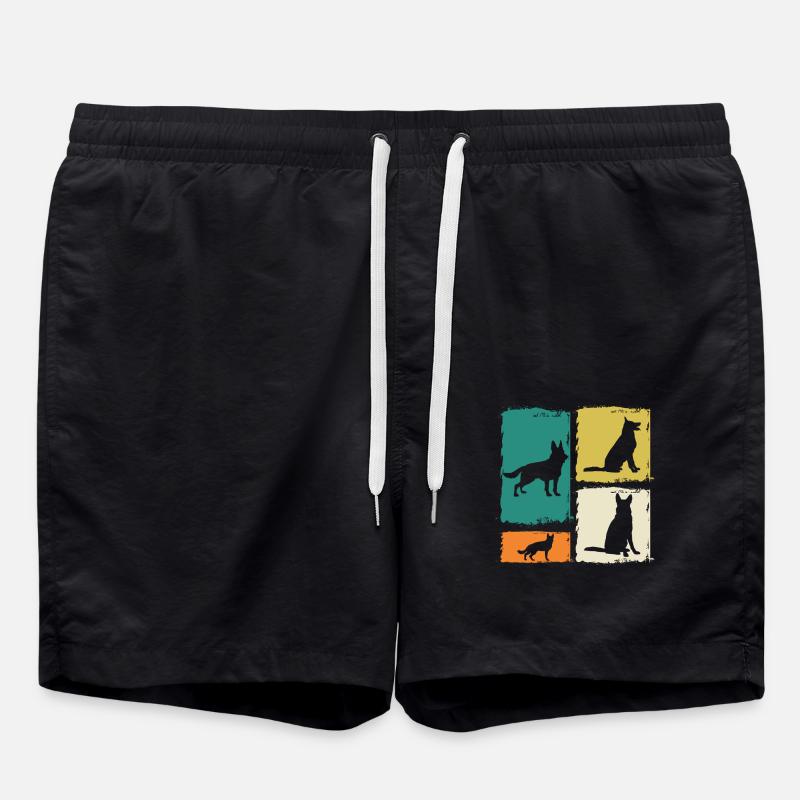 Hund Deutscher Schäferhund - Badeshorts - Schwarz