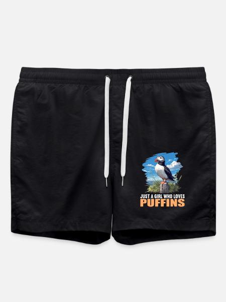 Papageientaucher - Badeshorts - Schwarz