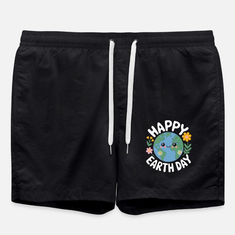 Earth Day - Swim Trunks - black