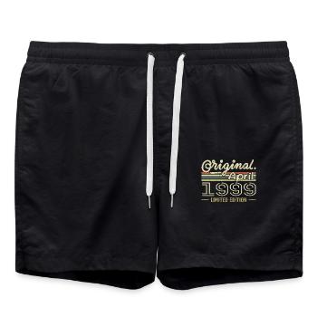 April 1999 Geschenk zum 26-jährigen Jubiläum April 1999 - Badeshorts - Schwarz - Vorne - AI Model Male 185 light (185cm)