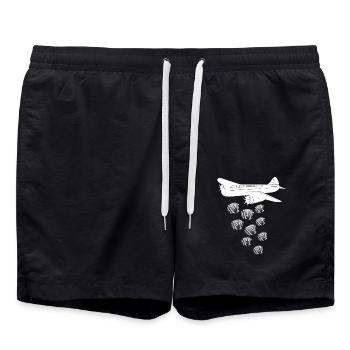 Accordéoniste Accordéon - Short de bain - noir - Devant - AI Model Male 185 light (185cm)