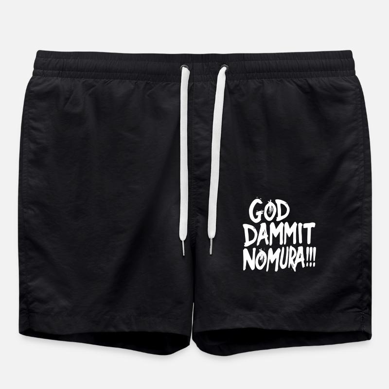 Goddammit Nomura – Design audacieux - Short de bain - noir