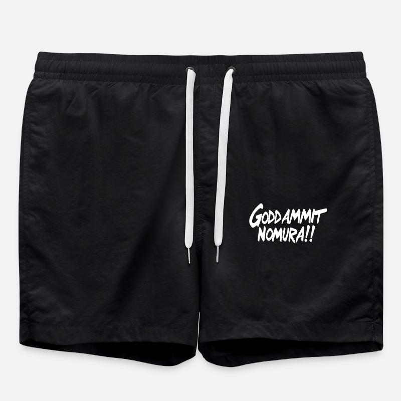 Goddammit Nomura – Conception simple - Short de bain - noir