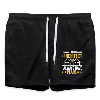 Architecte - Short de bain - noir - Devant - AI Model Male 185 light (185cm)
