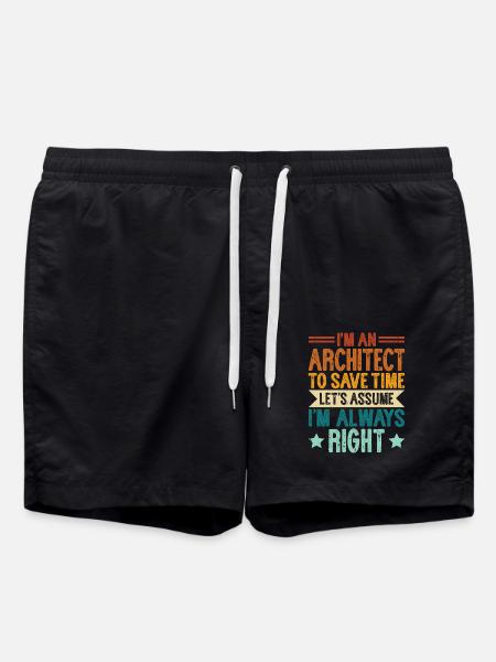 Architecte - Short de bain - noir