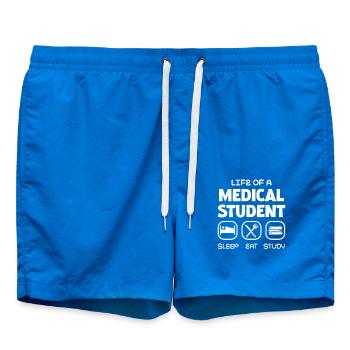 La vie d’un étudiant en médecine : dormir, manger, - Short de bain - cobalt blue - Devant