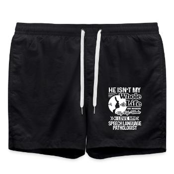 I Love My Speech Language Pathologist - Swim Trunks - black - Front - AI Model Male 185 light (185cm)