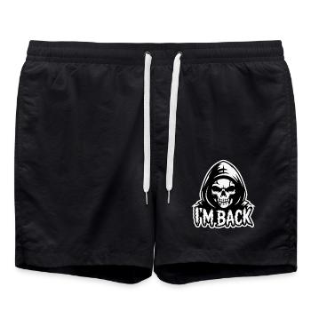 SKULL, JE SUIS DE RETOUR. - Short de bain - noir - Devant - AI Model Male 185 light (185cm)