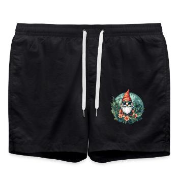 Cool Garden Gnome - Swim Trunks - black - Front - AI Model Male 185 light (185cm)