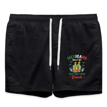 Mexique Tequila Party Mexicaine Drinking Party - Short de bain - noir - Devant - AI Model Male 185 light (185cm)