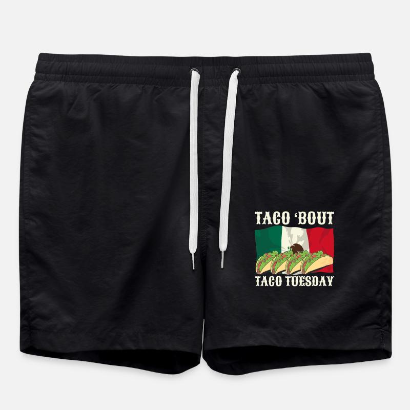 Tacos mexicains Tacos mexicains - Short de bain - noir