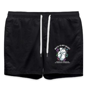MFA Medizin Mediziner - Badeshorts - Schwarz - Vorne - AI Model Male 185 light (185cm)
