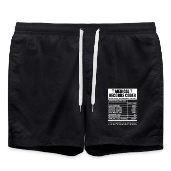 Medizin Programmierer Medizinischer Coder - Badeshorts - Schwarz - Vorne - AI Model Male 185 light (185cm)