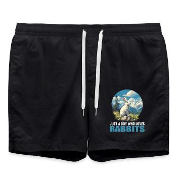 Lapin Lapin - Short de bain - noir - Devant - AI Model Male 185 light (185cm)