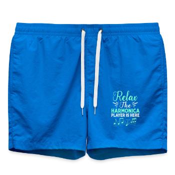 Mundharmonika Volksmusik Volksfest - Badeshorts - Cobalt blue - Vorne