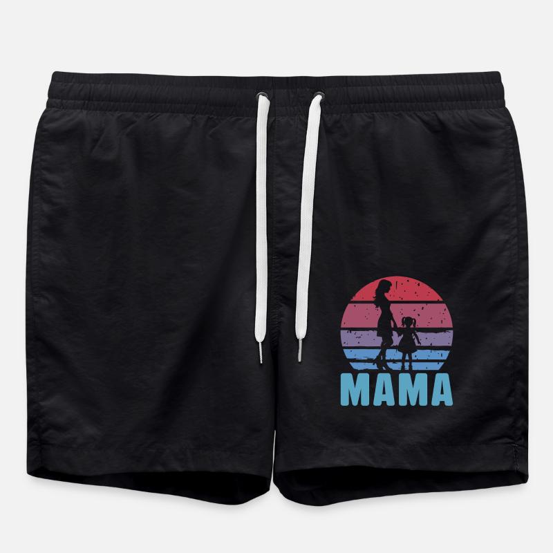 Mama - Swim Trunks - black