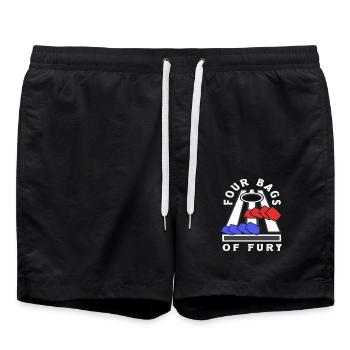 Quatre sacs de joueurs de Fury Cornhole - Short de bain - noir - Devant - AI Model Male 185 light (185cm)