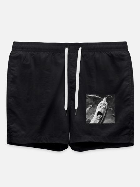 Banane - Badeshorts - Schwarz