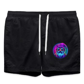 Nain Magique Cosmique - Short de bain - noir - Devant - AI Model Male 185 light (185cm)