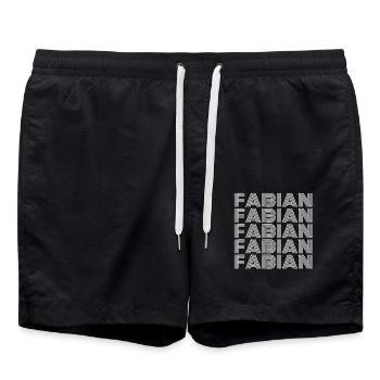Fabien - Short de bain - noir - Devant - AI Model Male 185 light (185cm)